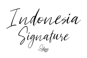 Indonesia Signature