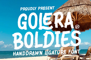 Related font Golera Boldies
