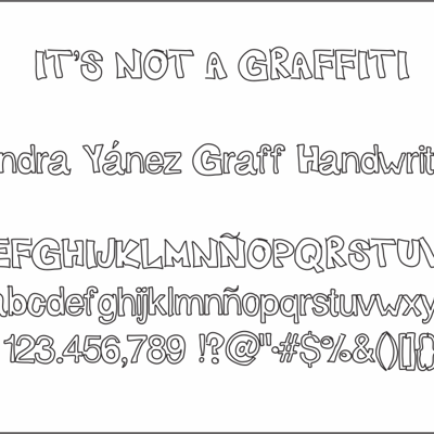 Graffiti fonts collection