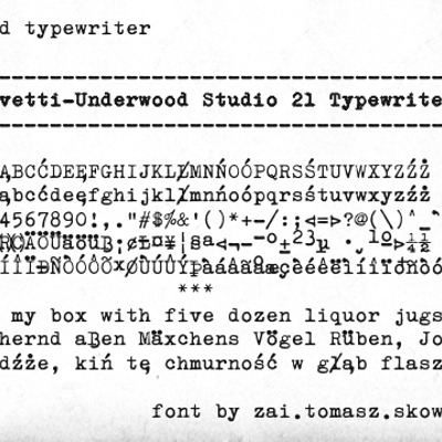 Typewriter collection