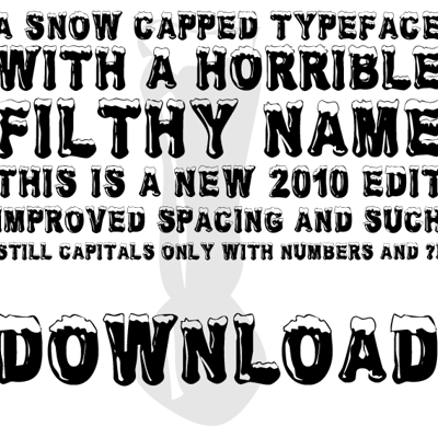 Snow fonts collection