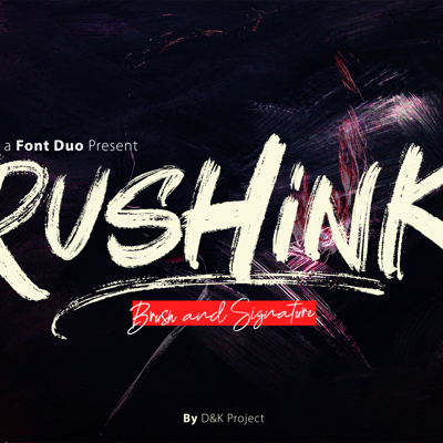 Paintbrush Fonts collection
