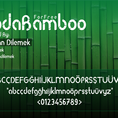 Bamboo fonts collection