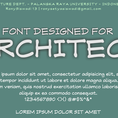 architect hand fonts collection