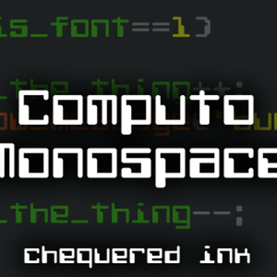 computer fonts collection