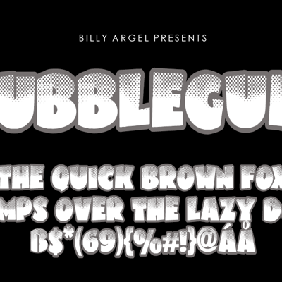 Chained crochet funky fonts collection