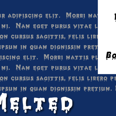 melt font collection