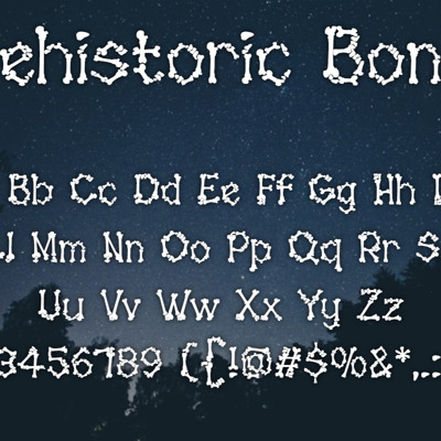 Bone fonts collection