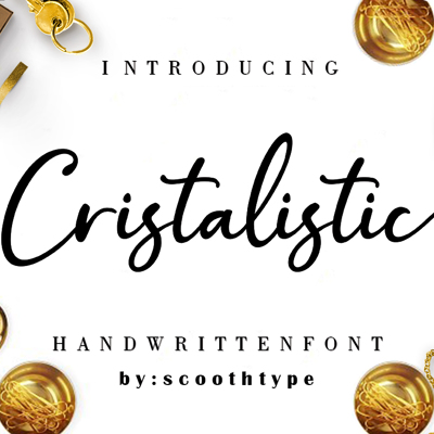 Modern written font collection