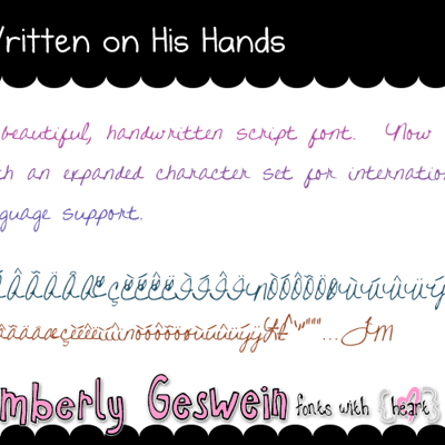 glam fonts collection