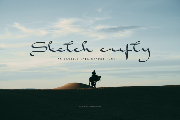Sketch Crafty Font poster