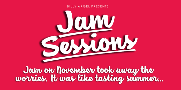 Jam Sessions Font poster