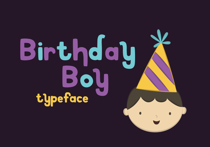 Birthday Boy Font poster