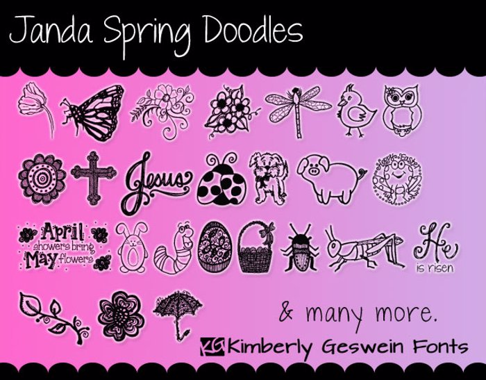 Janda Spring Doodles Font