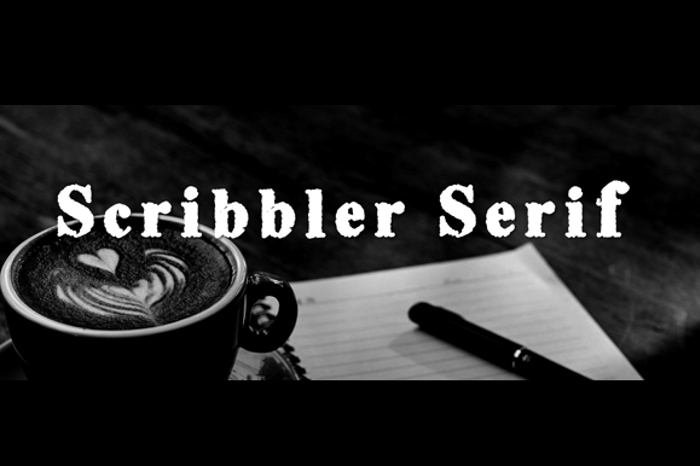 Scribble Serif Font poster