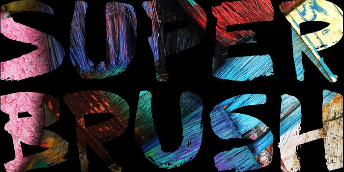 DK Superbrush Font poster
