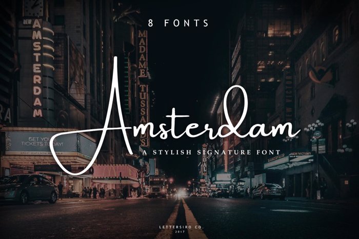 Amsterdam Font poster