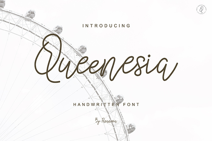 Queenesia Font poster