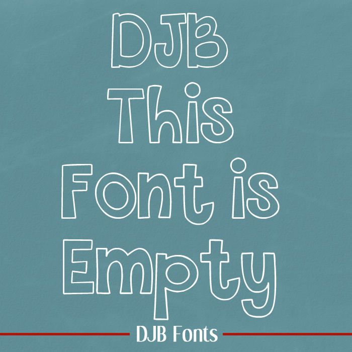 THIS FONT IS EMPTY poster