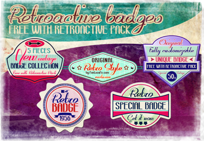 Retroactive Font