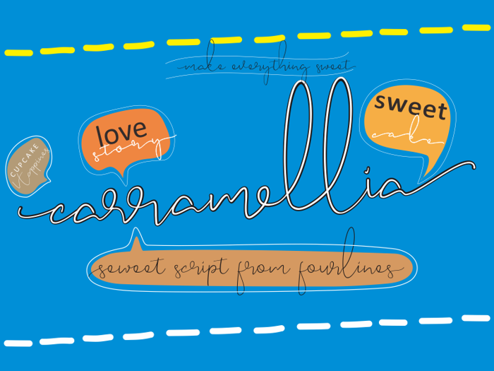 Caramellia Font poster
