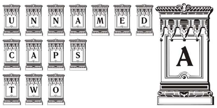 Unnamed Caps Two Font poster