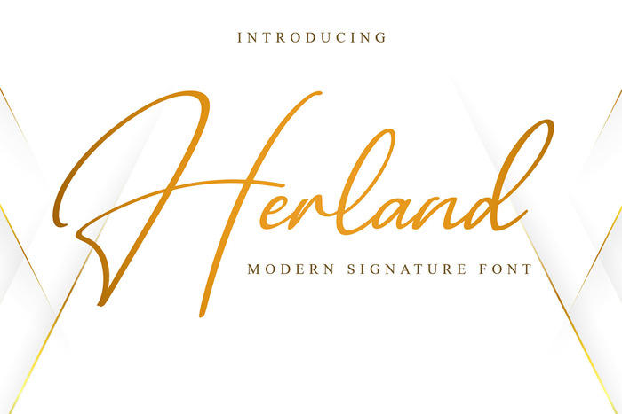 Herland Font poster