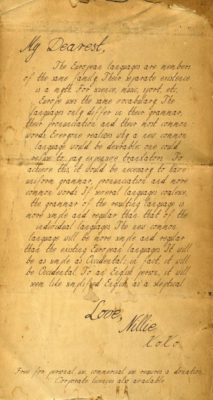 Nillie's Love Letters Font poster