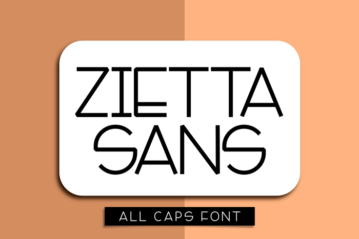 Zietta Sans Font poster