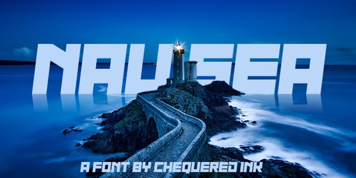 Nau Sea Font poster