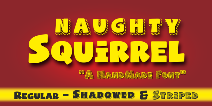 Naughty Squirrel Font poster