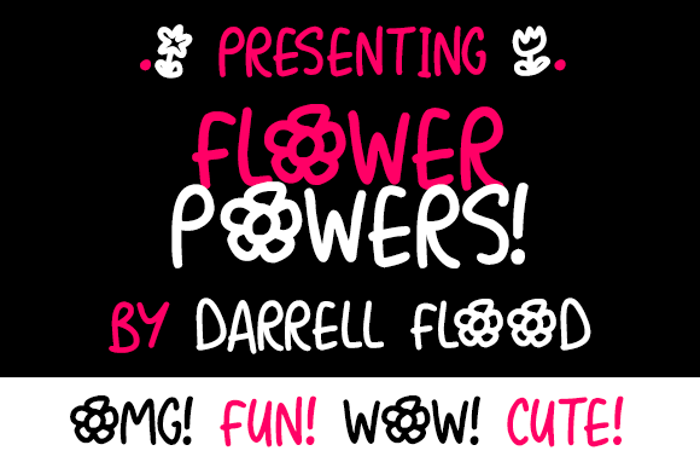 Flower Powers Font poster