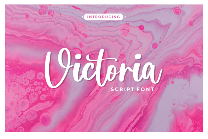 Victoria Font poster