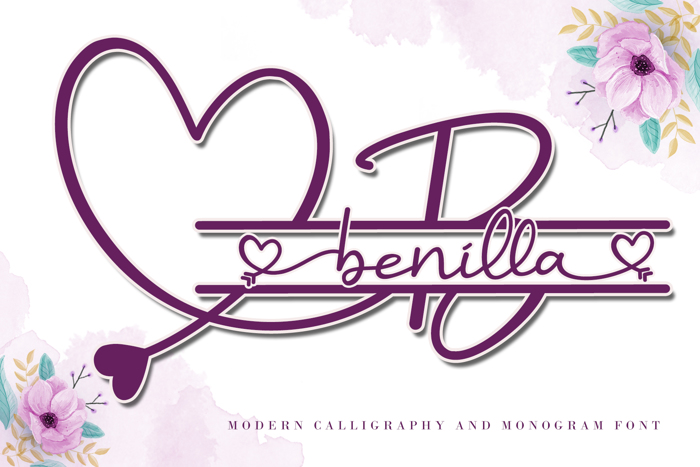Benilla Font poster