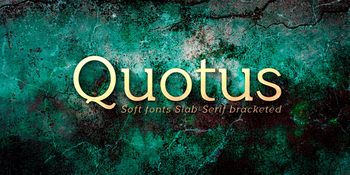 Quotus Font poster