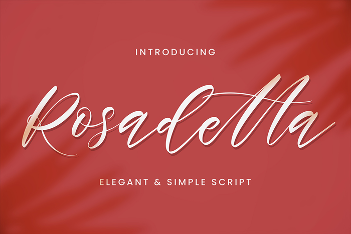 Rosadetta Font poster