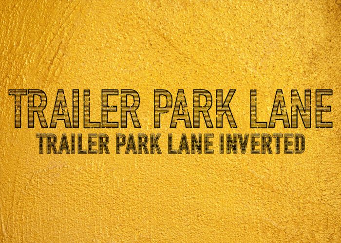 Trailer Park Lane Font poster