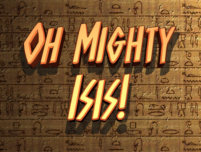 Oh Mighty Isis Font poster