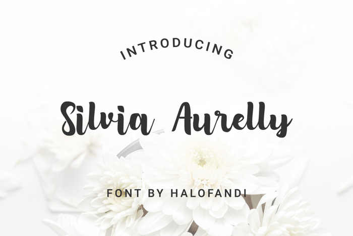 Silvia Aurelly Font poster