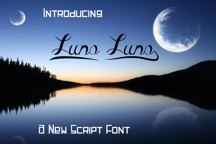Luna Luna Font poster