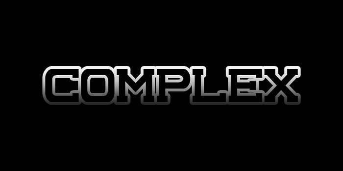 Complex Font poster