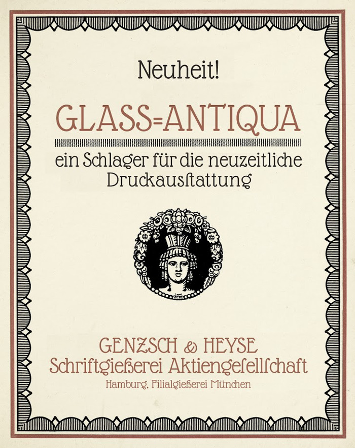 Glass Antiqua Font