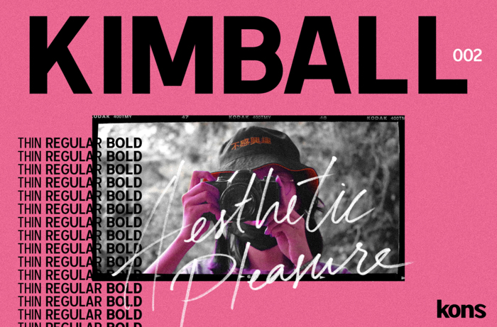 Kimball Bold Font poster