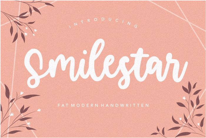 Smilestar Font poster