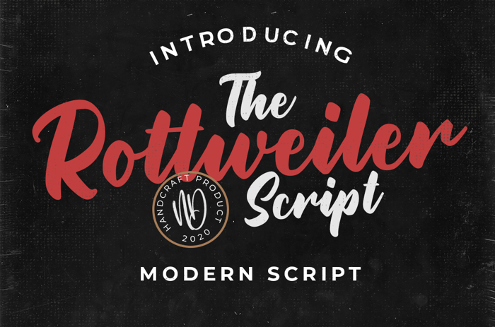 Rottweiler Font poster