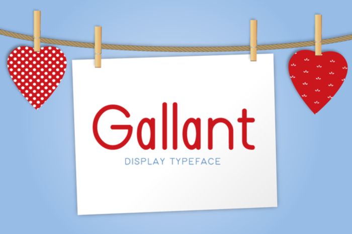 Gallant Font poster