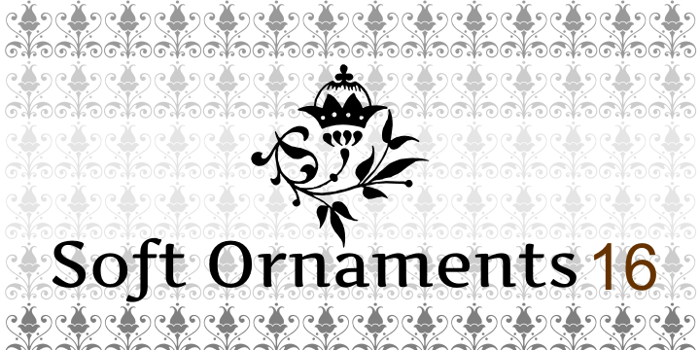 Soft Ornaments Sixteen Font poster