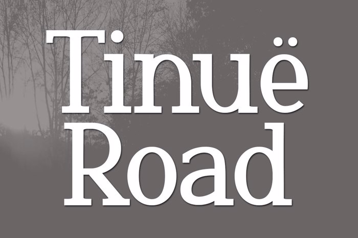 Tinuë Road Font poster