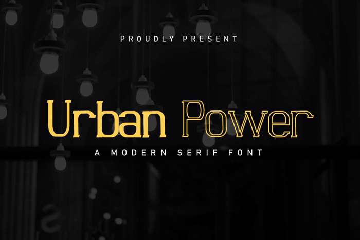 Urban Power Font poster