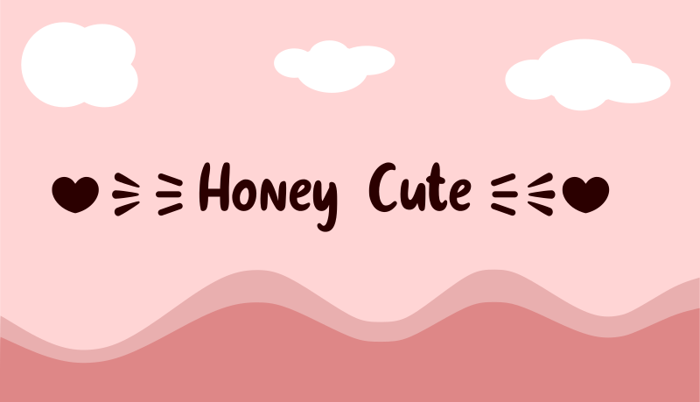 Honey Cute Font poster
